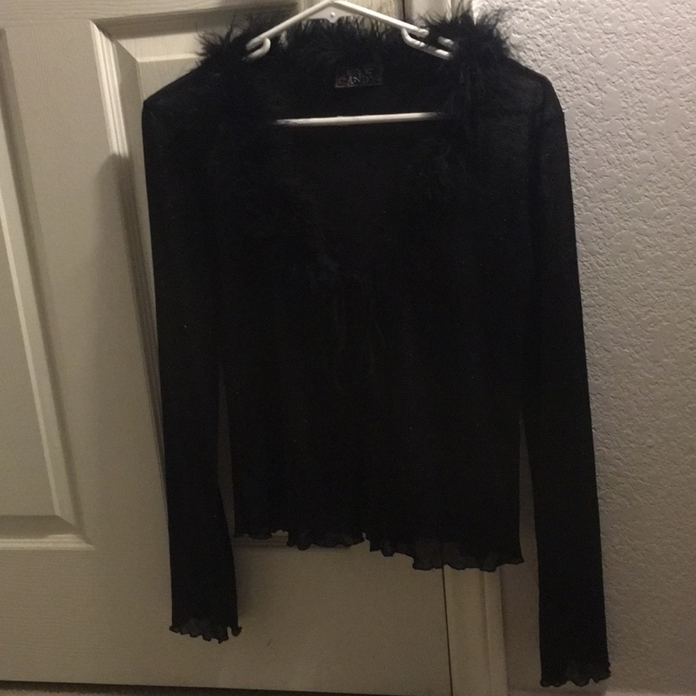 An eye candy tie sweater